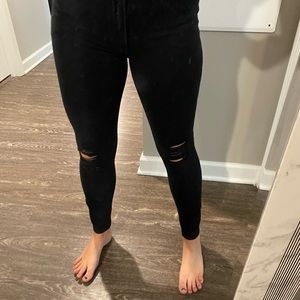 Express black jeggings